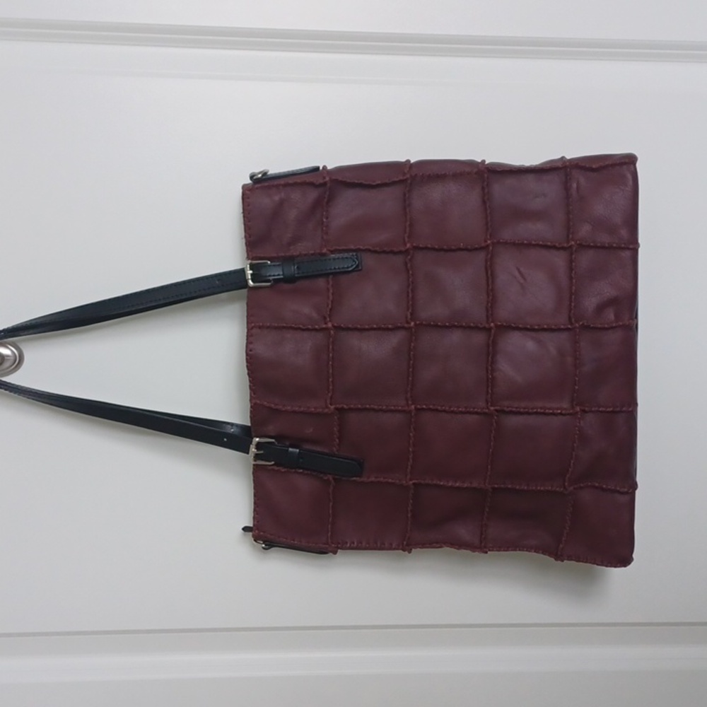 Gianni Conti Italian Leather Patchwork Tote